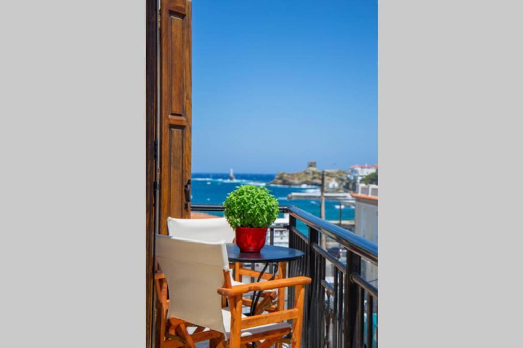 Seaview Stylish Flat In Andros - Walk To Beach Lejlighed Eksteriør billede